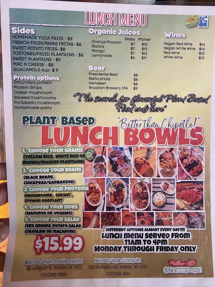Next Stop Vegan Menu - Image 5